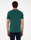 Dark Green Slim Fit Basic T-Shirt
