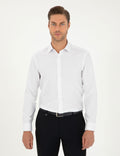 White Oxford Slim Fit Long Sleeve Shirt