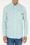 Men's Mint Long Sleeve Shirt