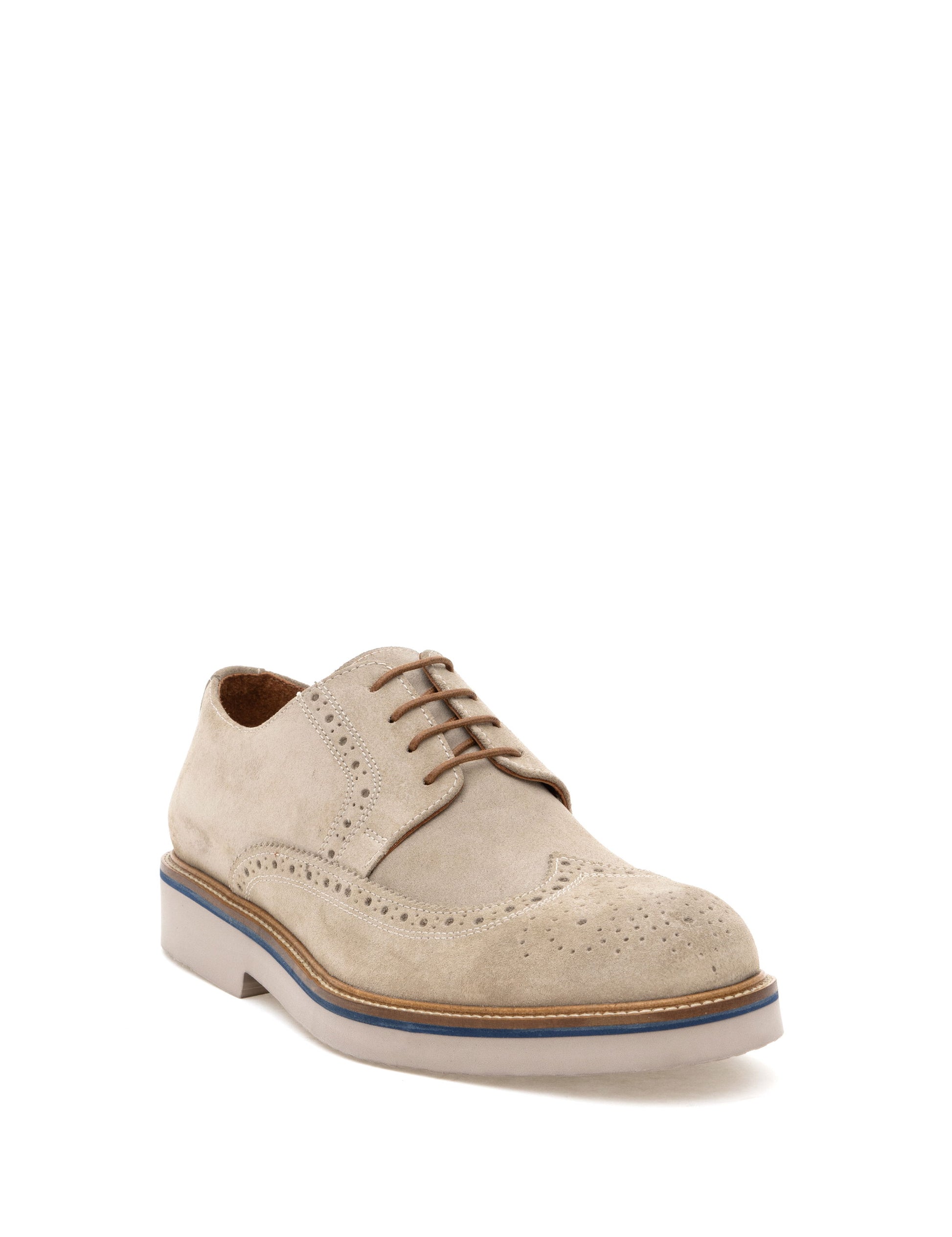 Beige 100% Leather Casual Shoes