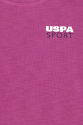 Girls' Violet Crew Neck T-Shirt