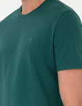 Dark Green Slim Fit Basic T-Shirt