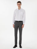 White Regular Fit Long Sleeve Basic Pocket Shirt