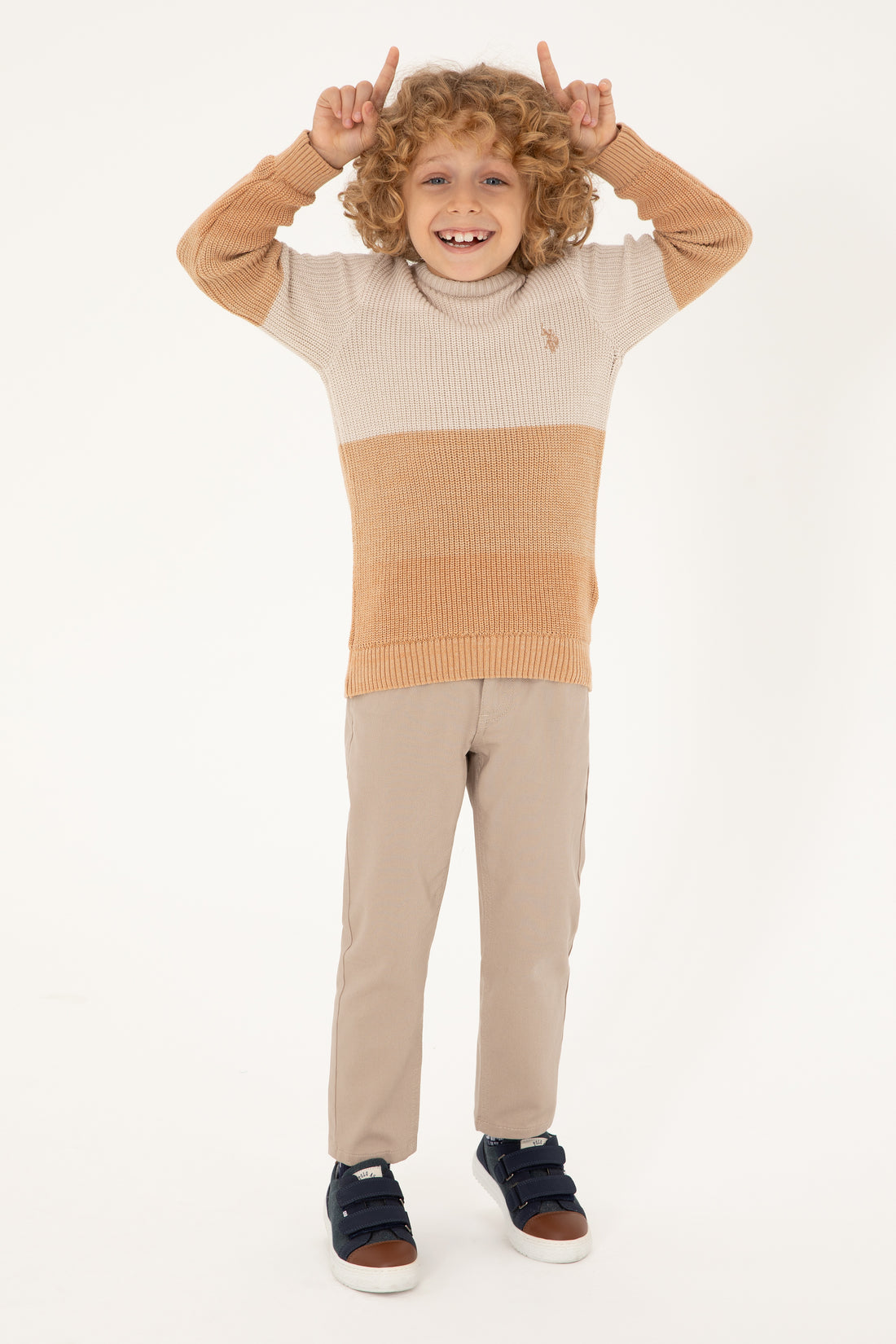 Boy's Camel Sweater