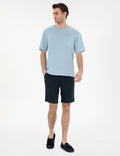 Light Blue Comfort Fit Basic T-Shirt