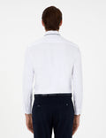 White Slim Fit Long Sleeve Shirt