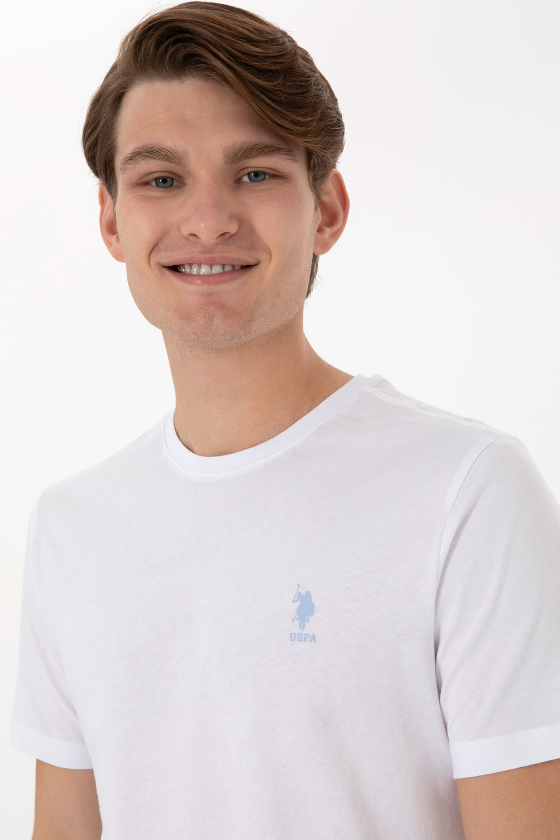 Men's Regular Fit Crew Neck White T-Shirt