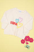 Girl's Cream Sweater