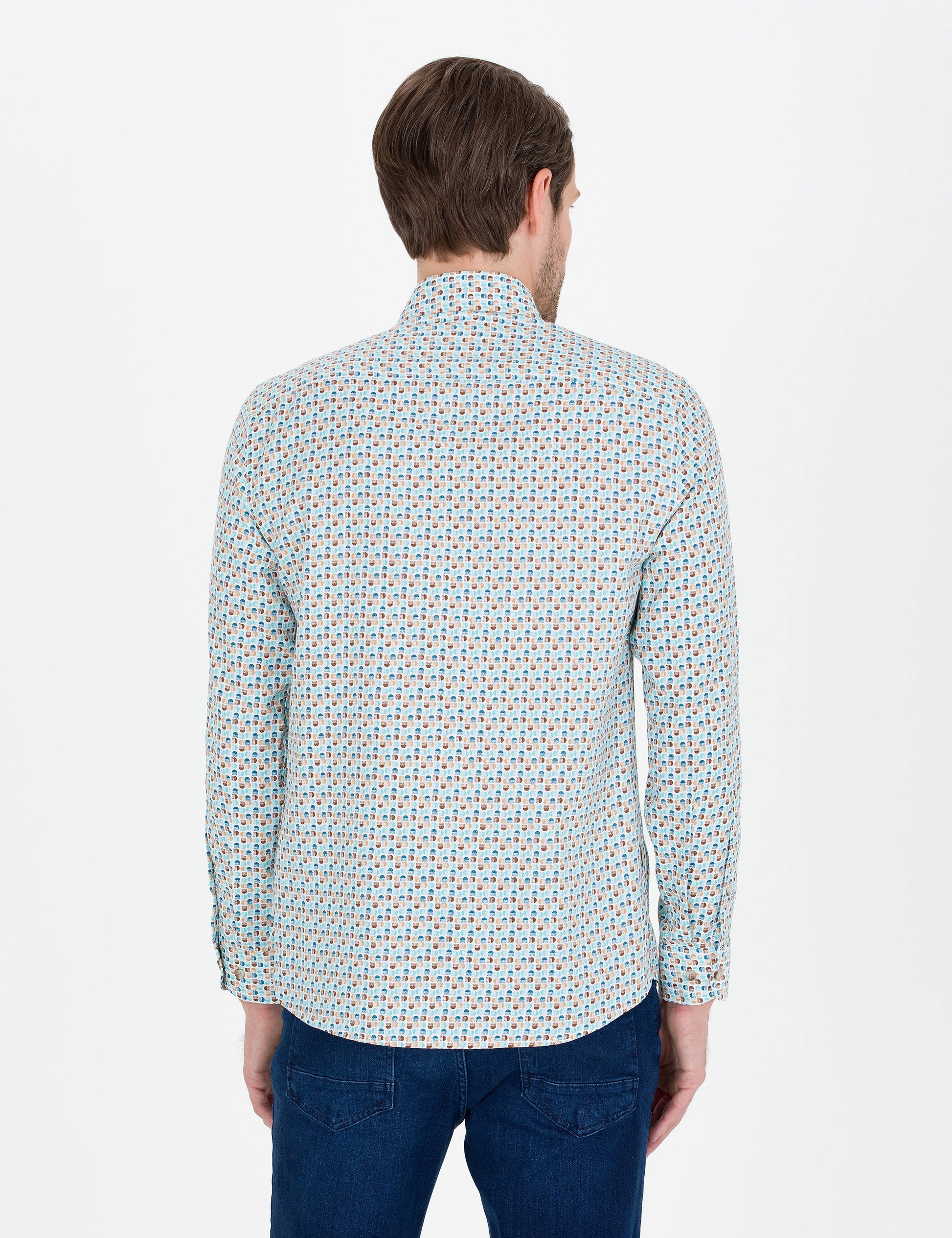 Aqua Slim Fit Long Sleeve Shirt