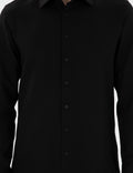 White Italian Collar Ruffle Long Sleeve Shirt