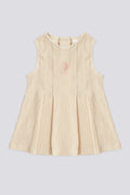 Baby Girl Beige Sleeveless Dress