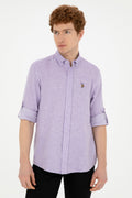 Men's Lilac Long Sleeve Shirt