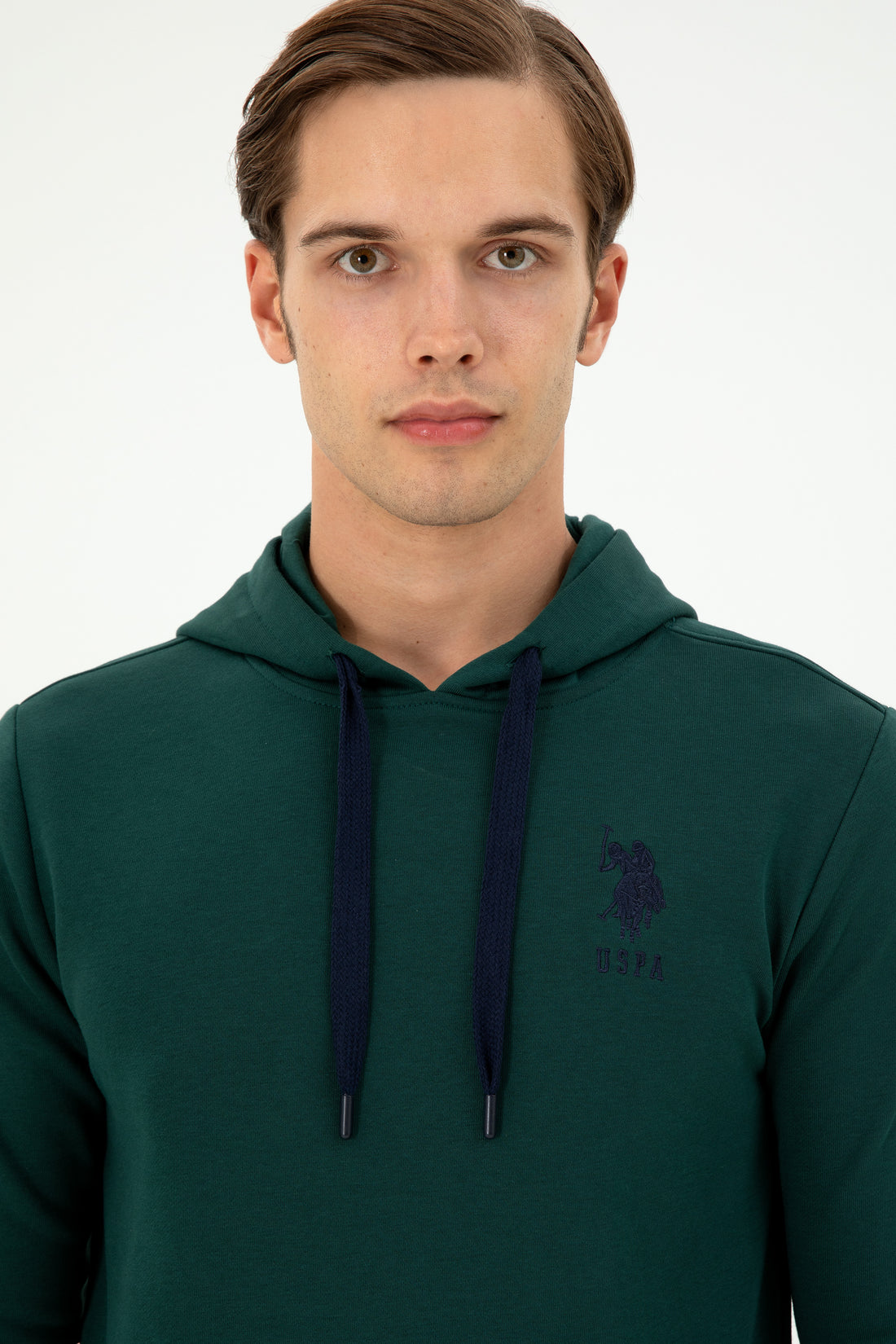 Men's Dark Green Basic Sweatshirt