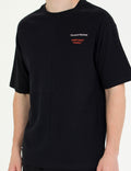 Black Regular Fit Crew Neck T-Shirt