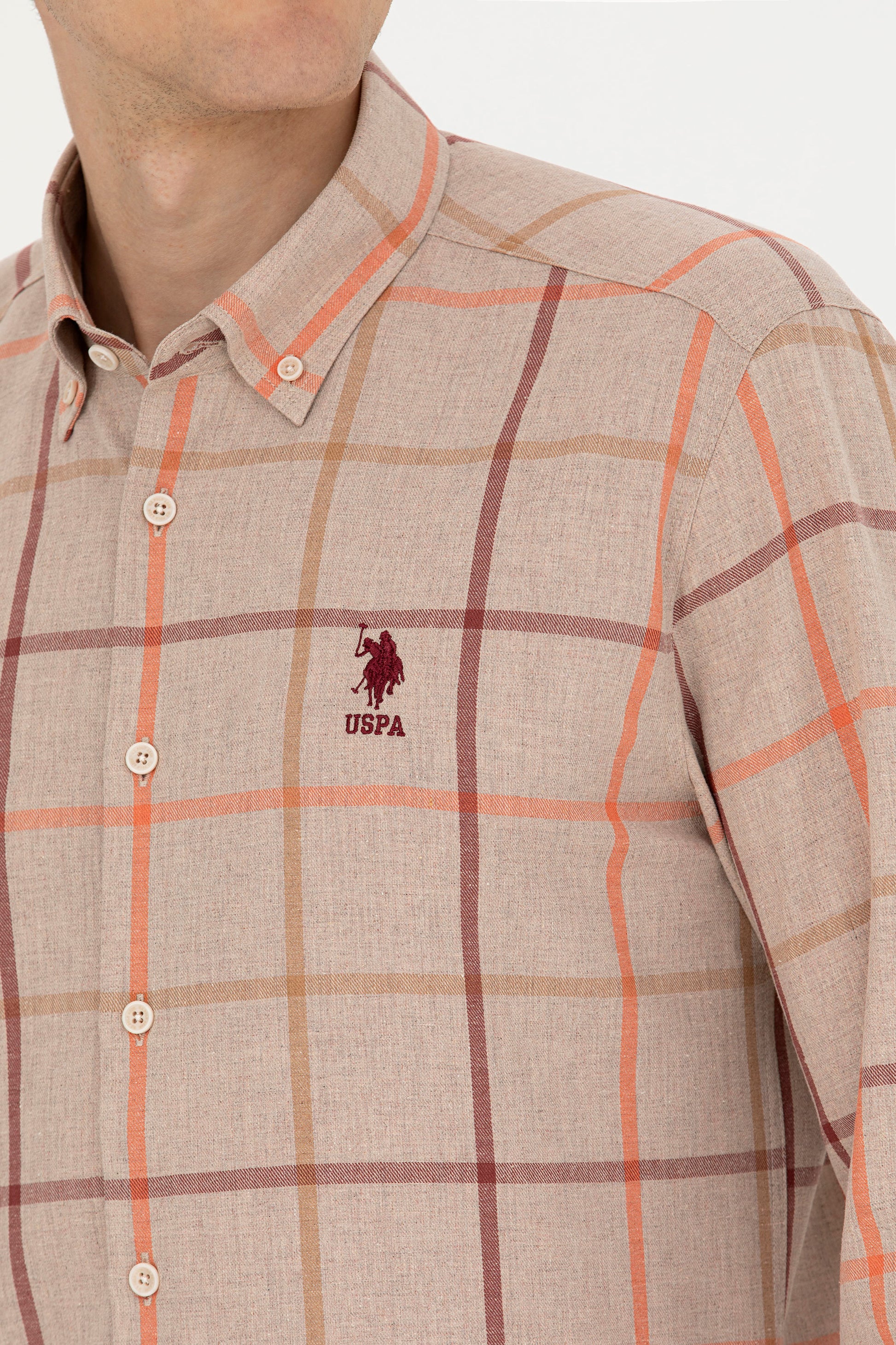 Men's Checkered Stone Shirt