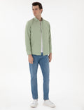 Green Regular Fit Long Sleeve Shirt