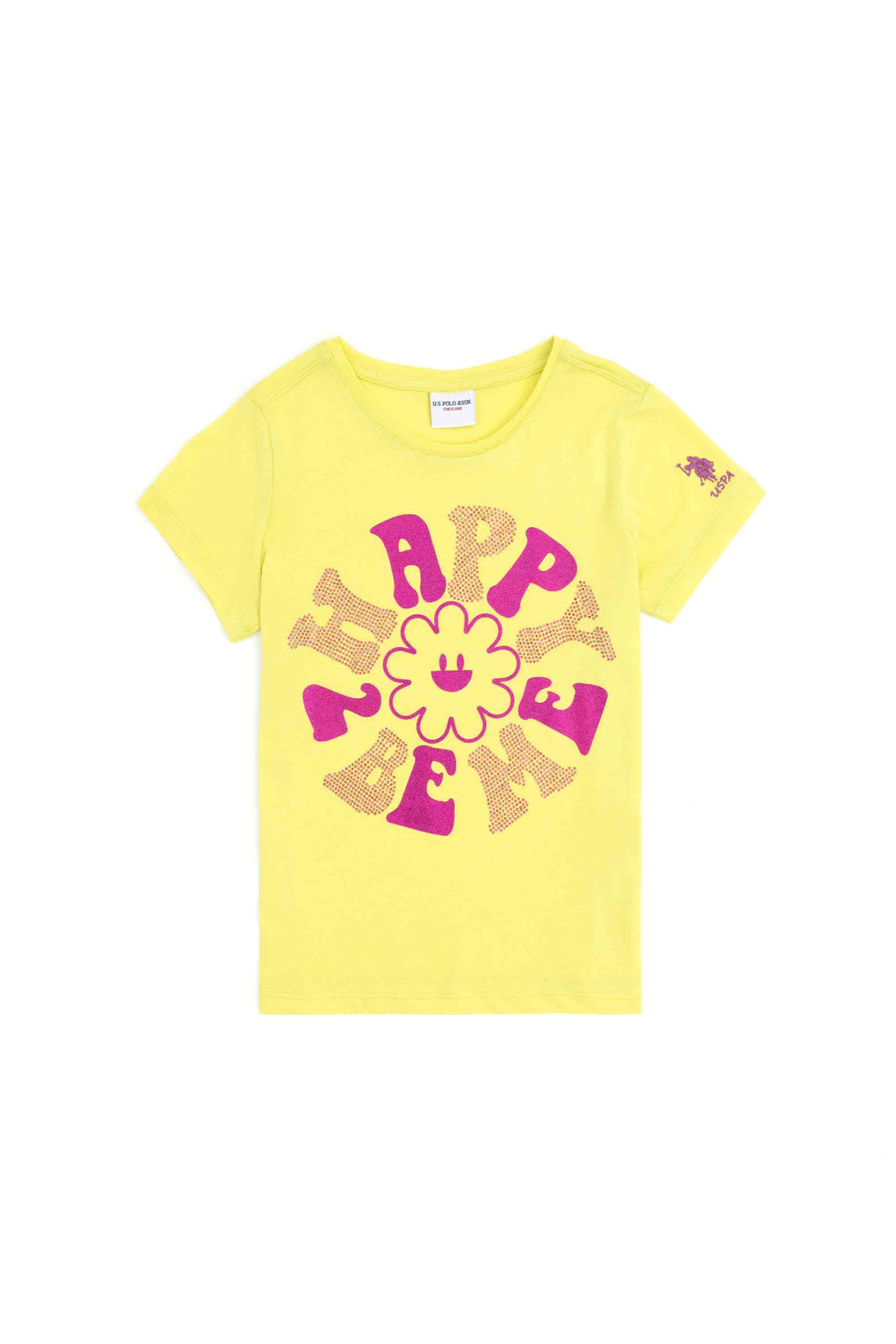 Girl's Peanut Green Crew Neck T-Shirt