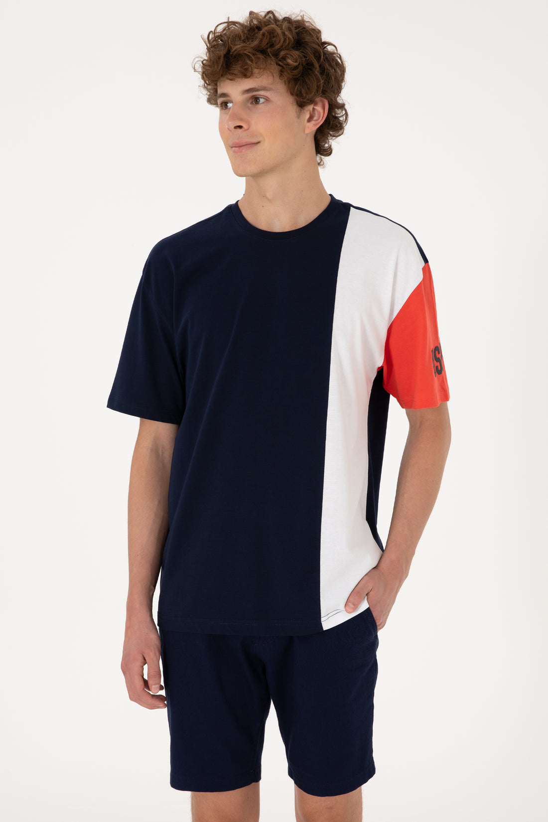 Men's Comfort Fit Crew Neck Navy T-Shirt