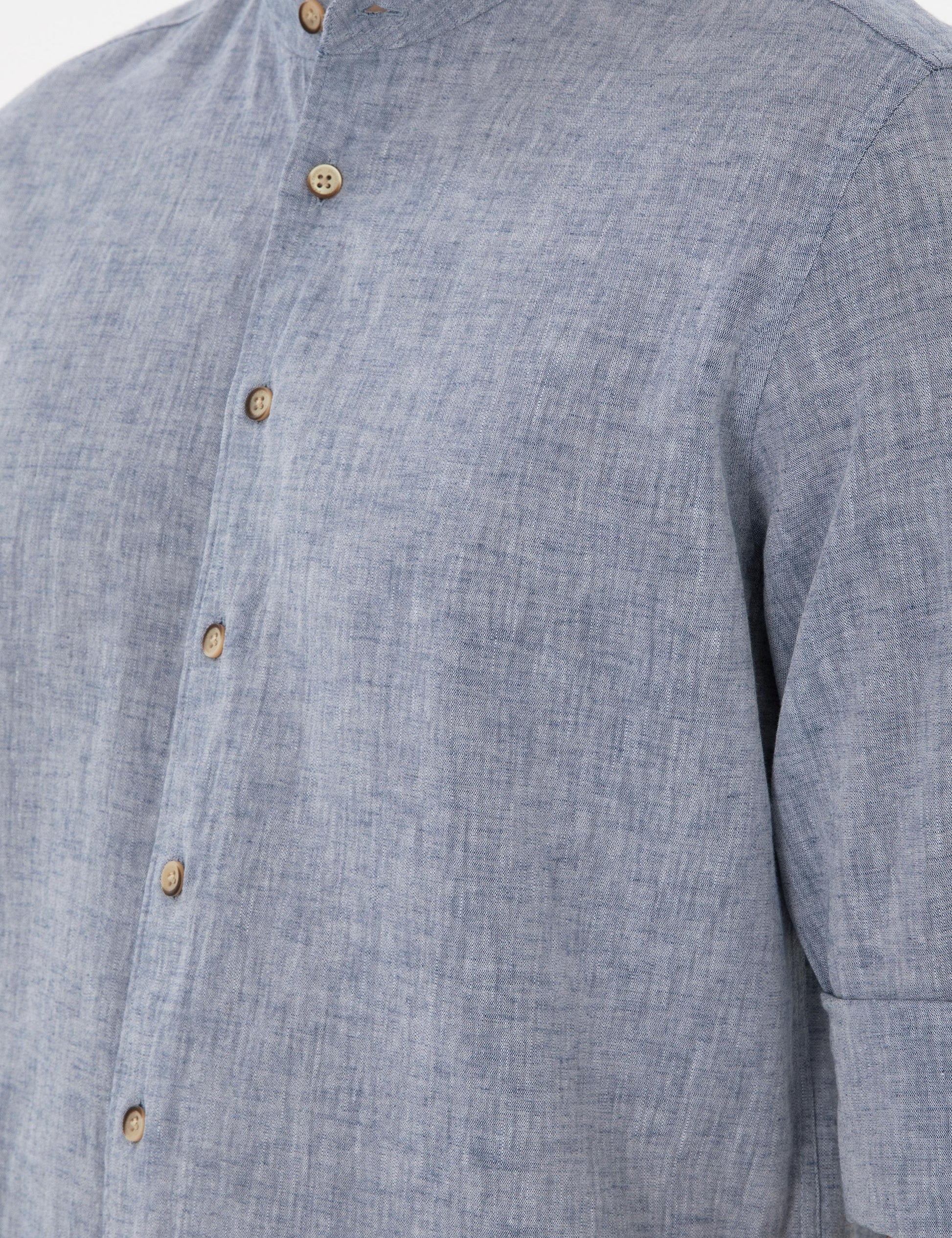 Navy Blue Regular Fit Long Sleeve Shirt