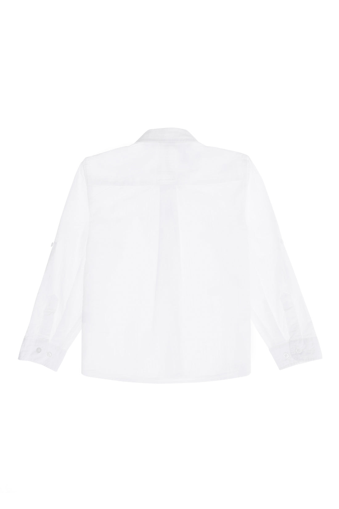 Boy's White Long Sleeve Shirt