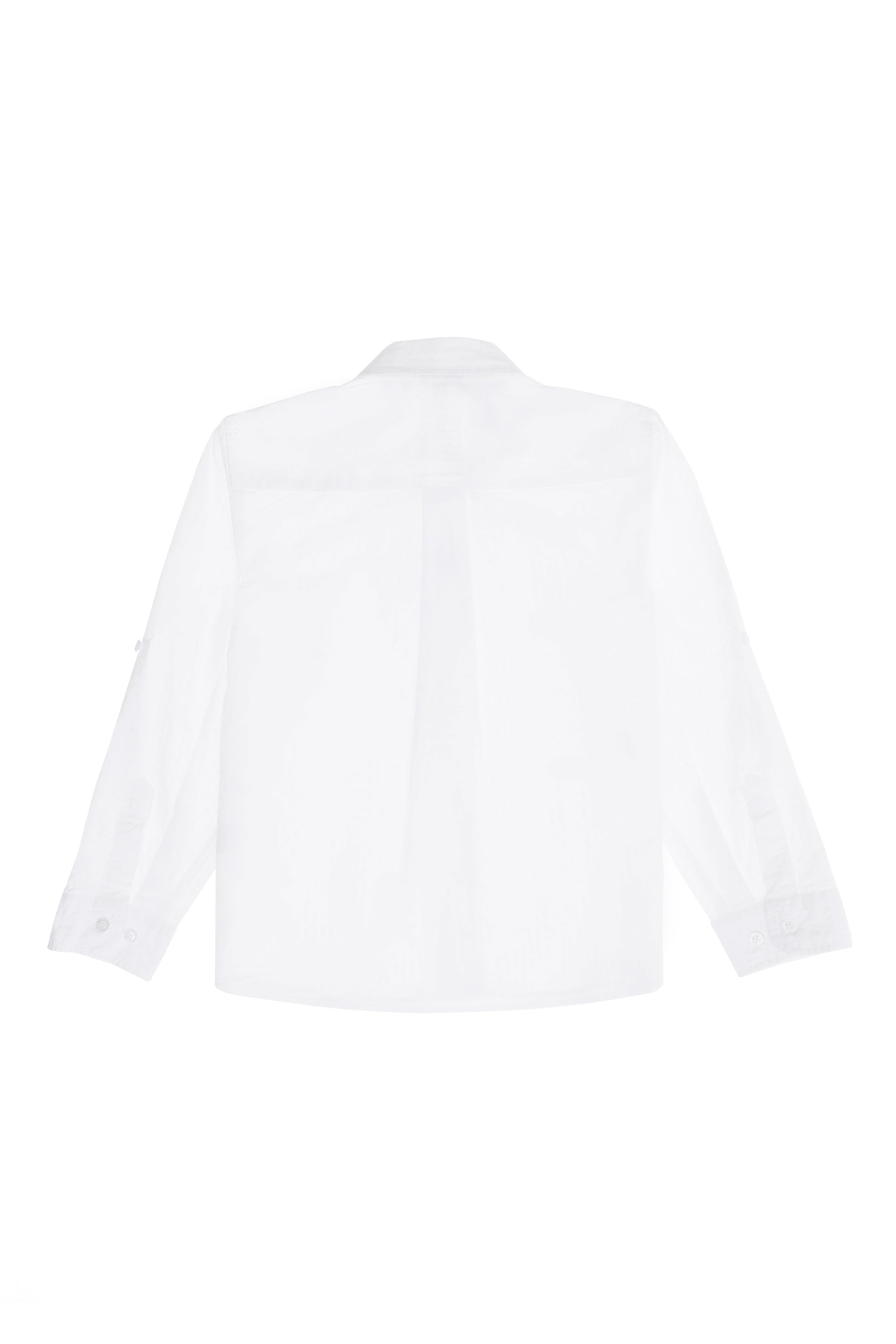 Boy's White Long Sleeve Shirt