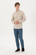 Men's Sand Long Sleeve Shirt