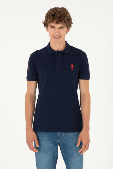 Men's Navy Blue Basic T-Shirt