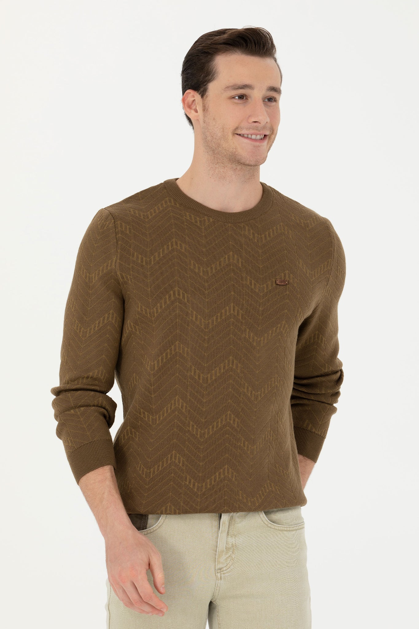 Men's Khaki Sweater