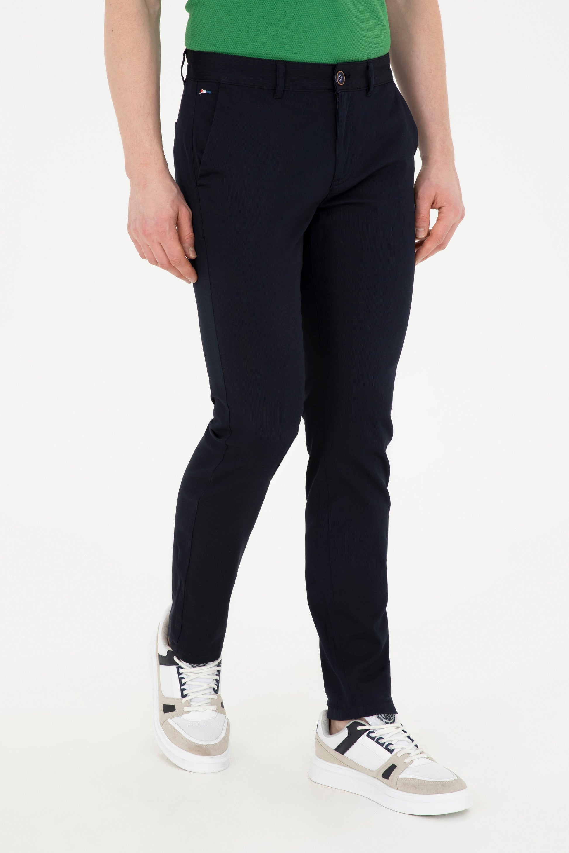 Men's Navy Blue Canvas Pants