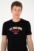 Men's Regular Fit Crew Neck Black T-Shirt