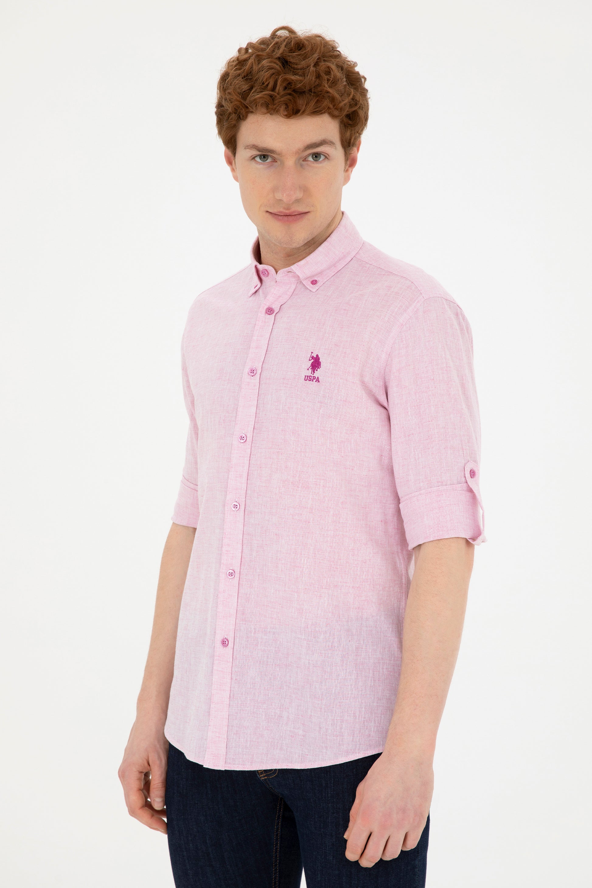 Men's Violet Long Sleeve Shirt