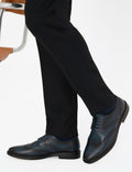 Navy Blue 100% Leather Classic Shoes