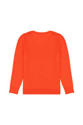 Girls' Orange Basic Sweater
