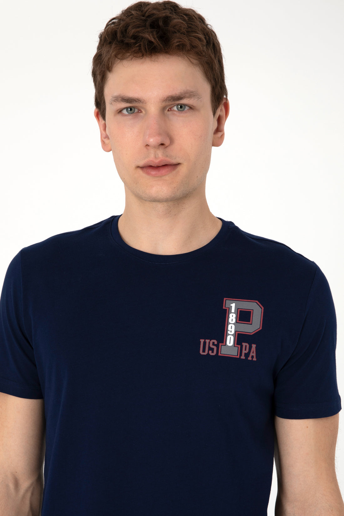 Men's Regular Fit Crew Neck Navy T-Shirt
