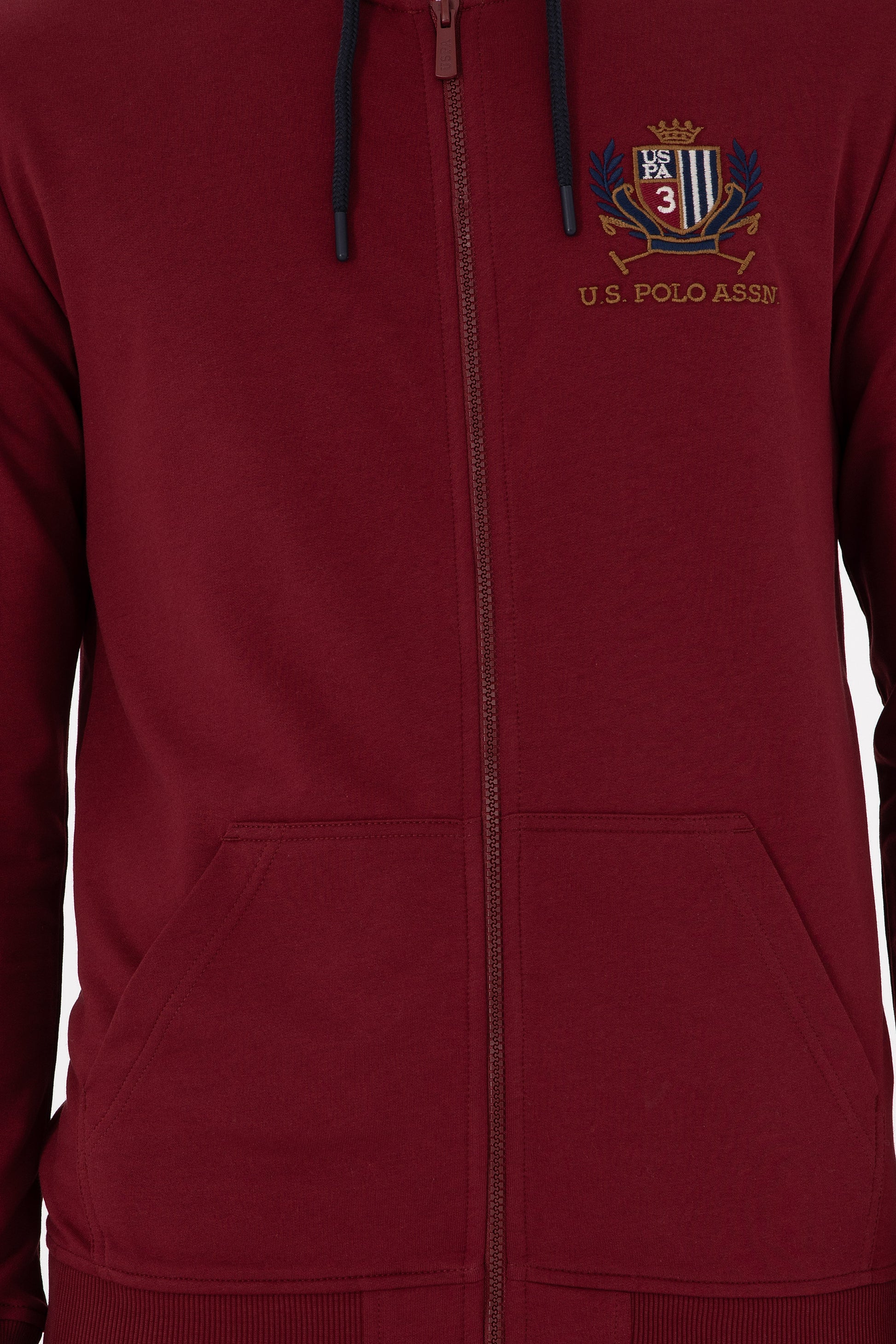 Men's Burgundy Knitted Cardigan