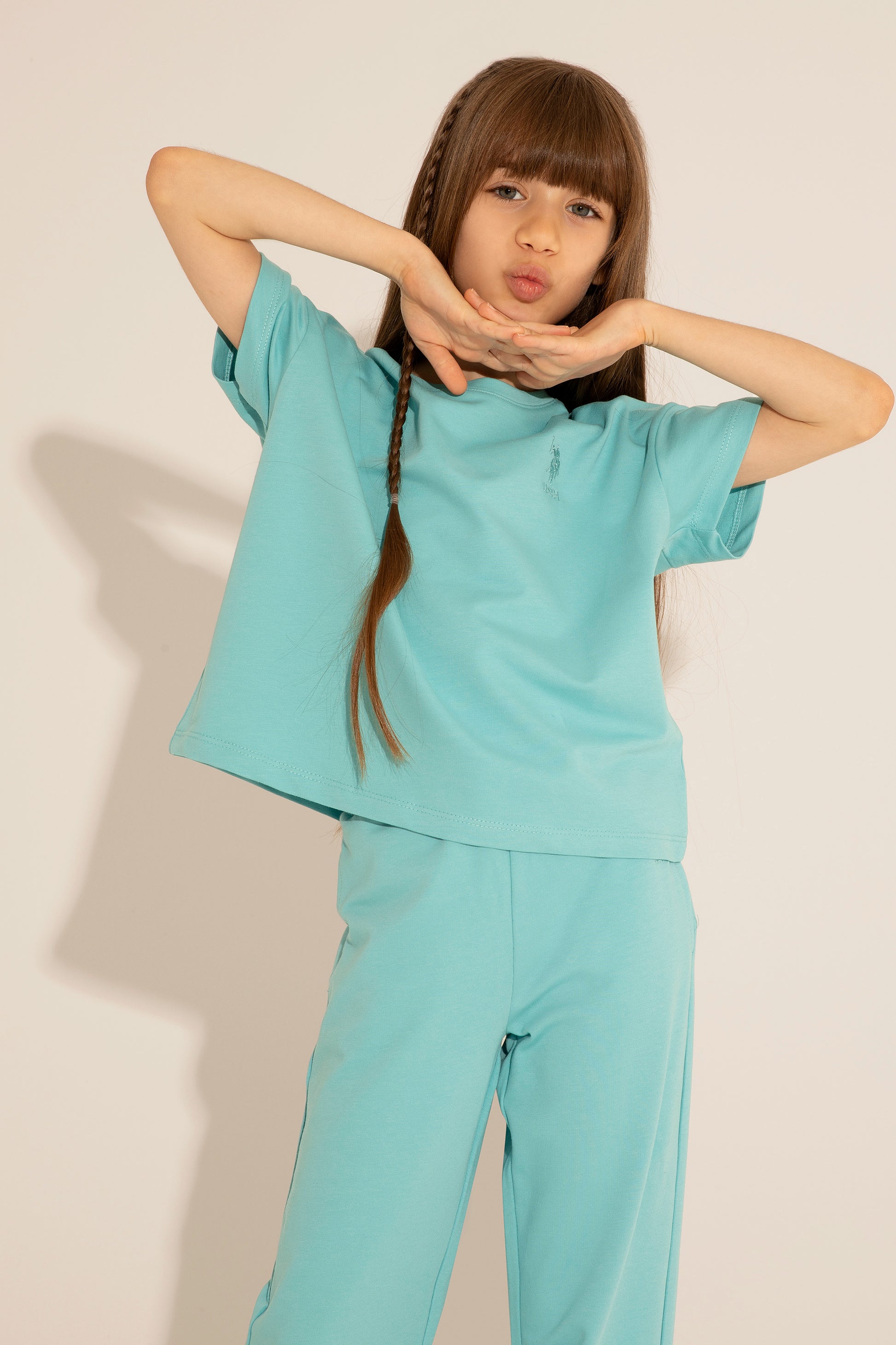 Girls' Mint Crew Neck T-Shirt