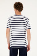 Men's Regular Fit Crew Neck White T-Shirt