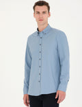 Blue Regular Fit Long Sleeve Shirt