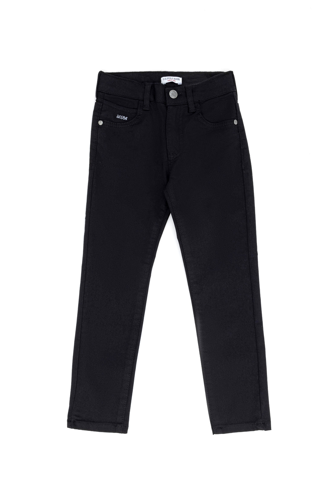 Girl's Black Canvas Pants