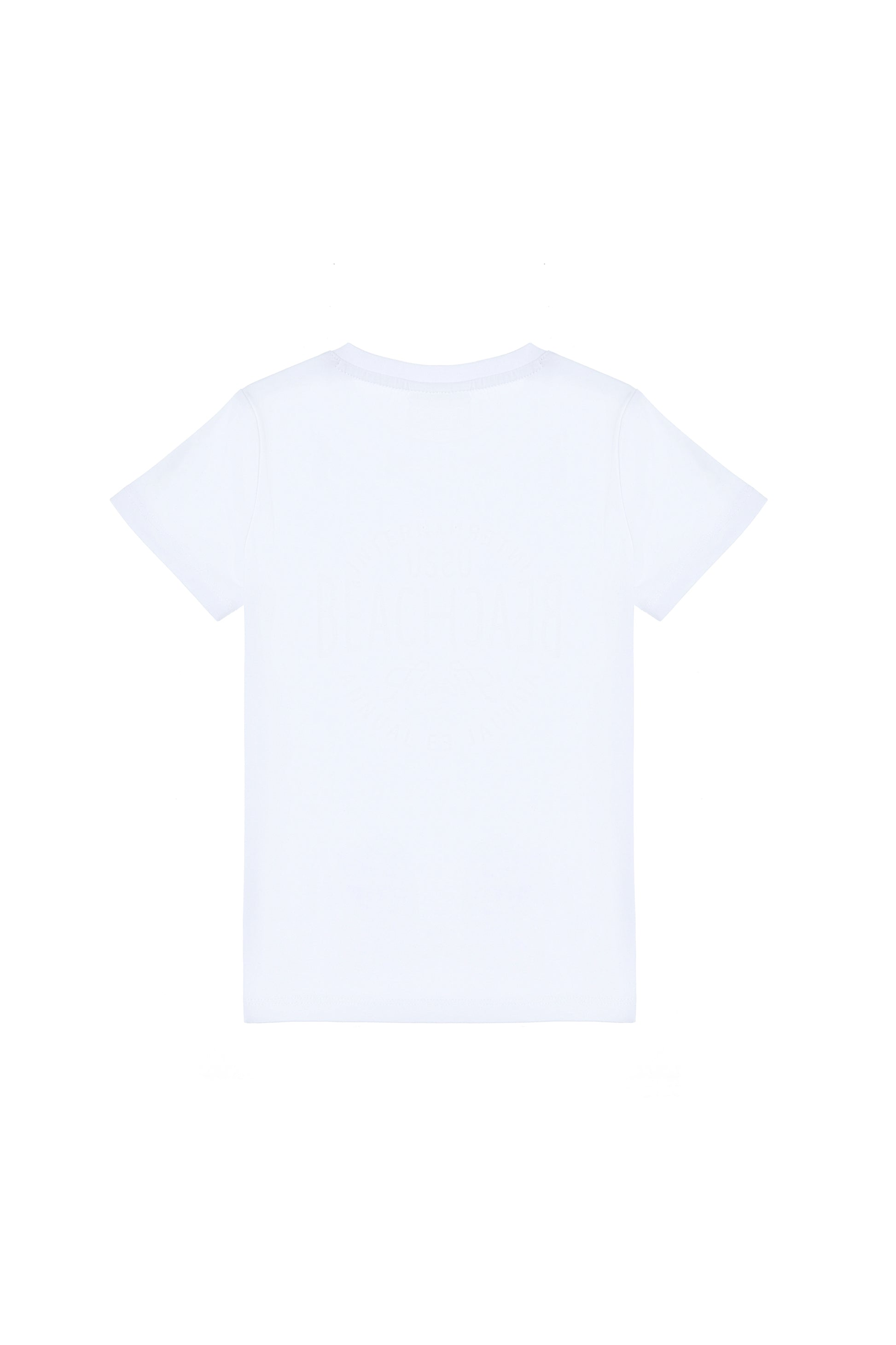 Boy's White Crew Neck T-Shirt