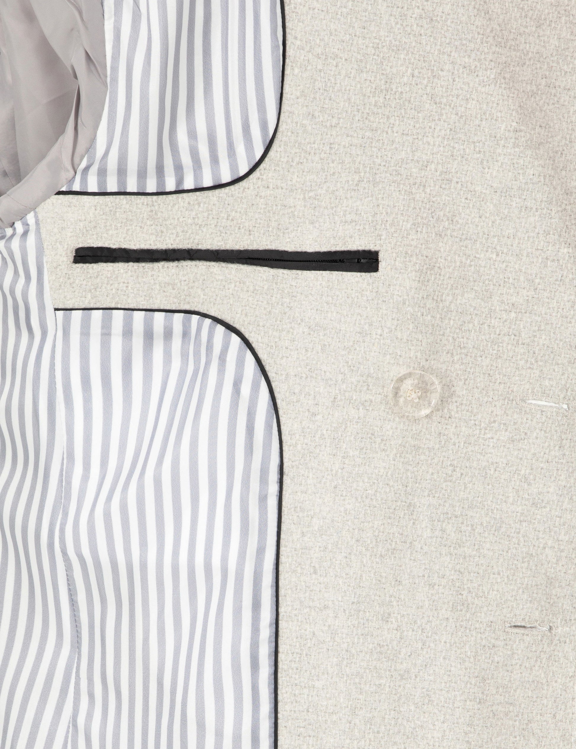 Light Gray Ex. Slim Fit Cashmere Coat