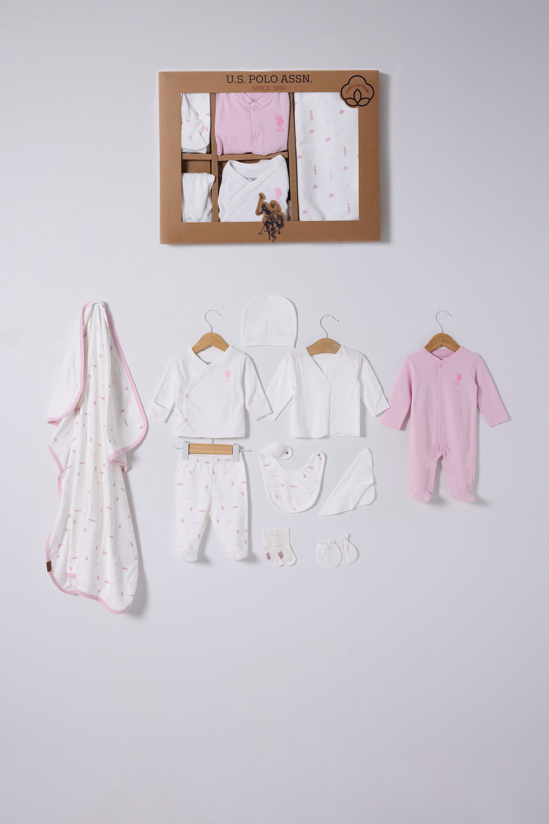 Baby Girl White Hospital Outlet Set of 10