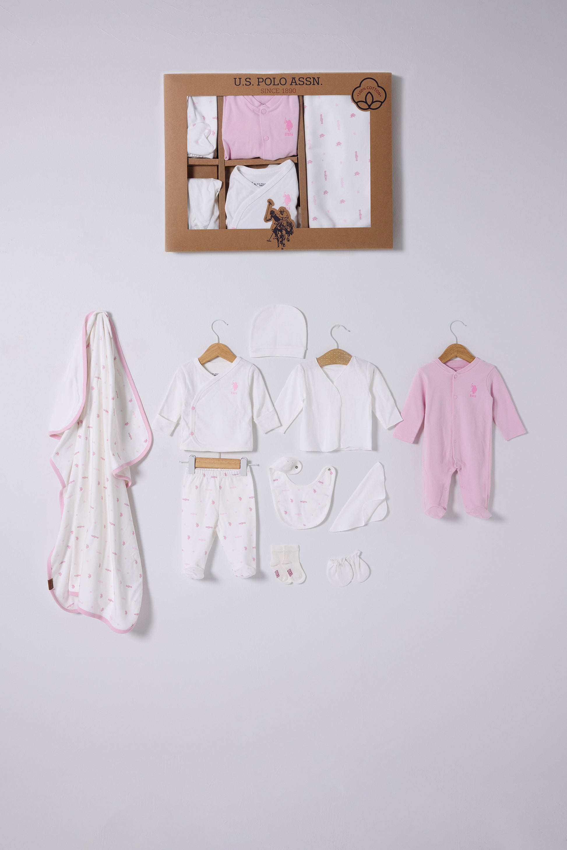 Baby Girl White Hospital Outlet Set of 10