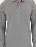 Grey Melange Slim Fit Basic Sweatshirt