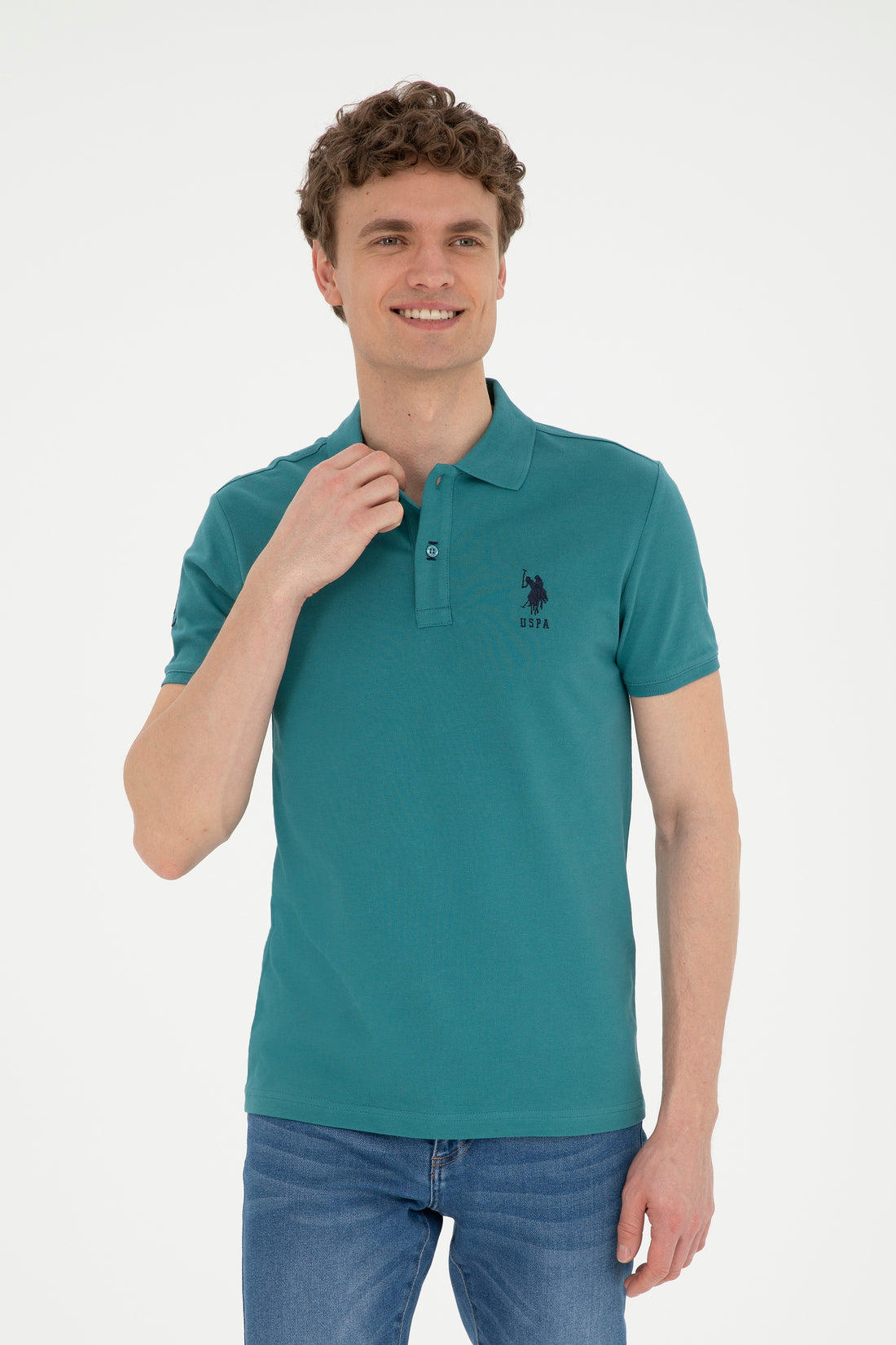 Men's Dark Green Basic T-Shirt