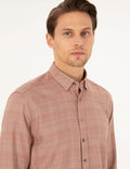 Orange Regular Fit Long Sleeve Shirt