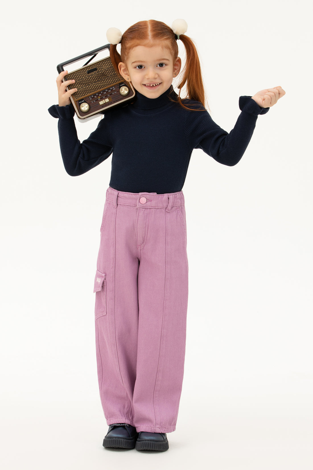 Girl's Navy Sweater