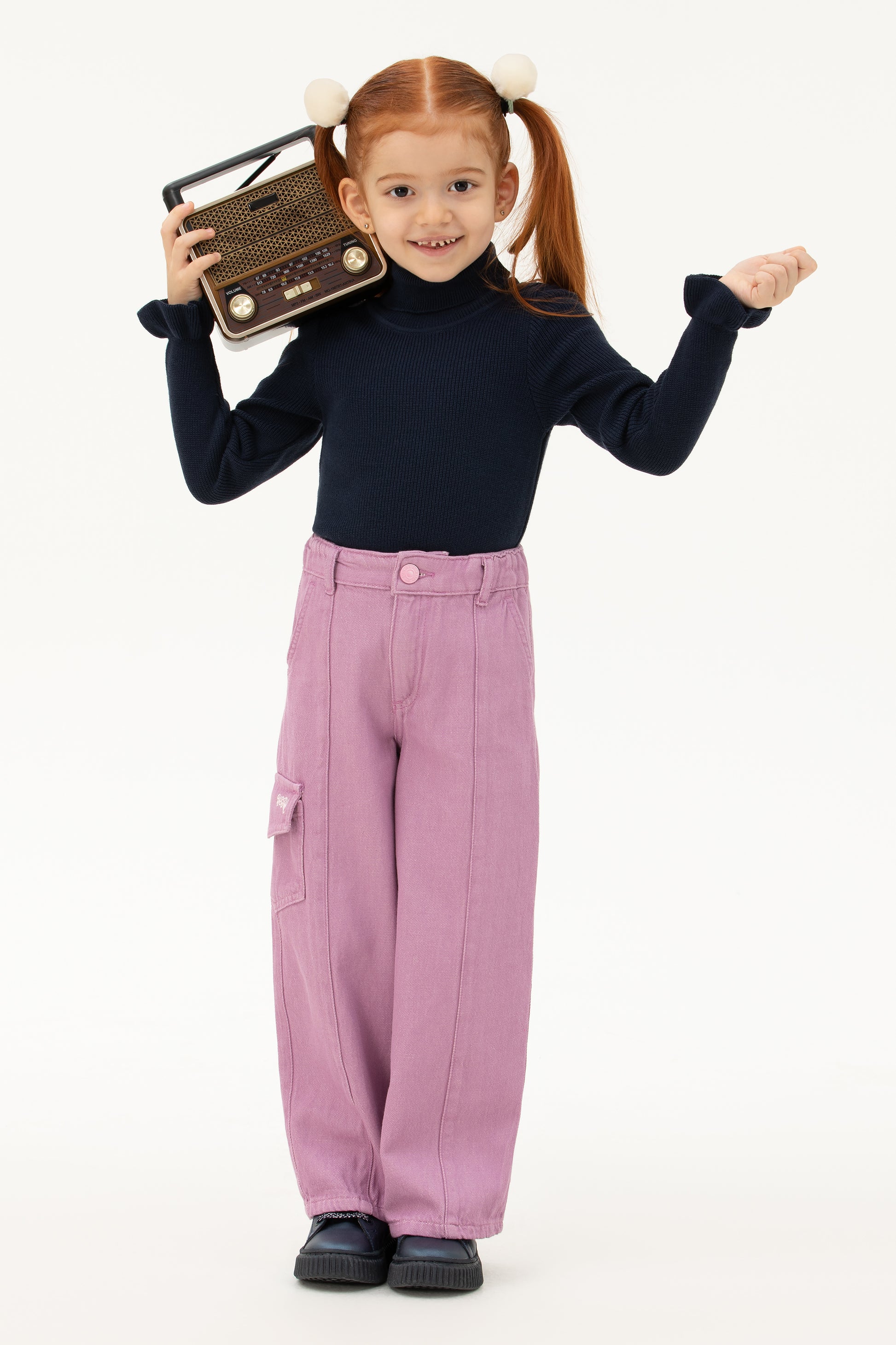 Girl's Navy Sweater