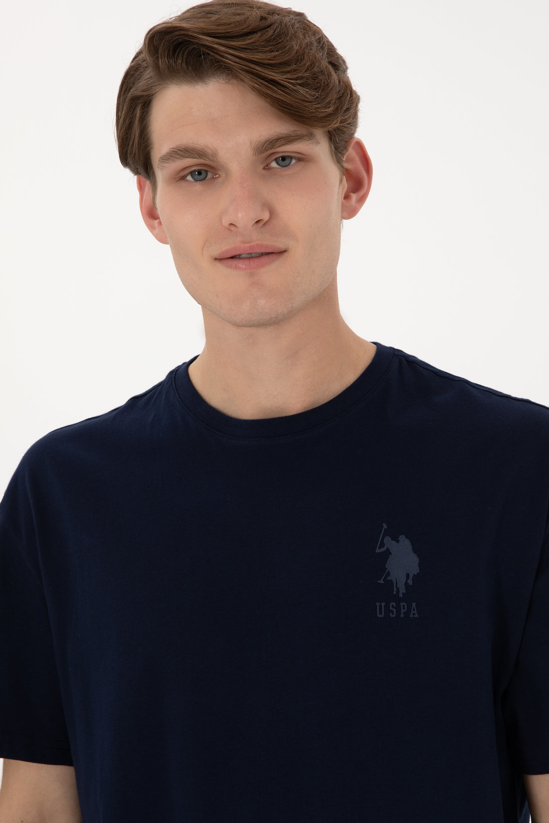 Men's Comfort Fit Crew Neck Navy T-Shirt