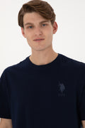Men's Comfort Fit Crew Neck Navy T-Shirt